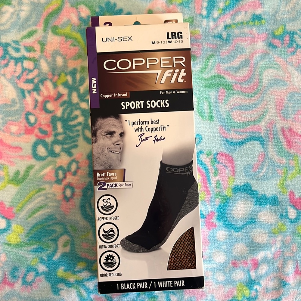Uni-sex Copper Fit sport socks